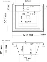 Мебель для ванной комнаты Grossman Виста 50 напольная, белый глянец