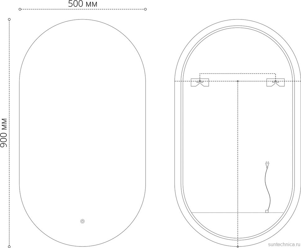 Мебель для ванной комнаты Grossman Виста 50 напольная, белый глянец
