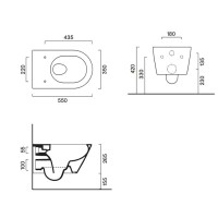 Унитаз подвесной Catalano Zero 55х35, белый матовый, с микролифтом