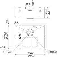 Мойка кухонная IDDIS Edifice EDI54G0i77 графит
