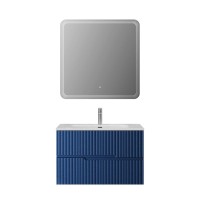 Мебель для ванной комнаты Cezares Duet 80 sapfiro, раковина Cezares CZR-8095-80