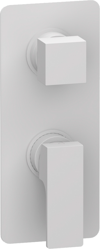 Встраиваемый смеситель для душа и ванны Remer Absolute AU93KBBO белый матовый