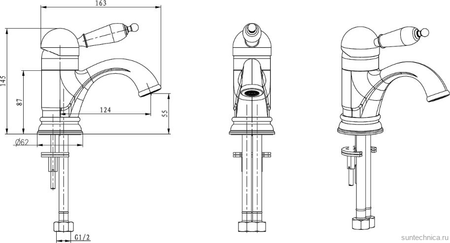 Смеситель для раковины Boheme Medici Ripresa 301