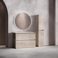 Мебель для ванной комнаты Sancos Libra Floor 120 дуб галифакс натуральный, белая раковина CN7006