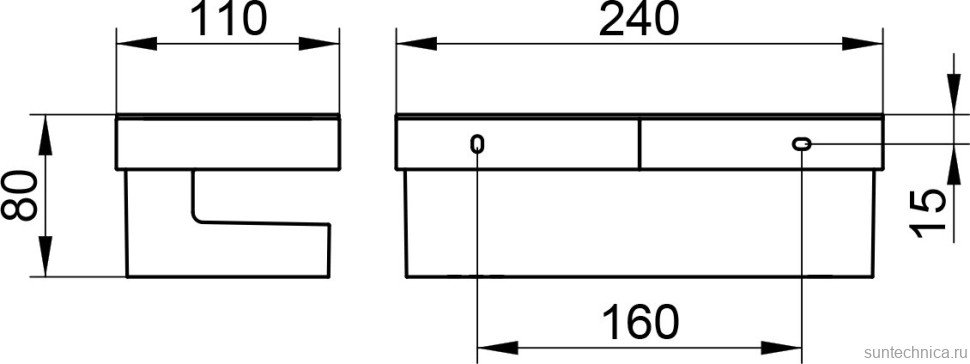 Полка Keuco Collection Moll 12758 хром, антрацит