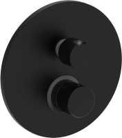 Встраиваемый смеситель для душа и ванны Paffoni JO JO019NO С ВНУТРЕННЕЙ ЧАСТЬЮ, матовый черный