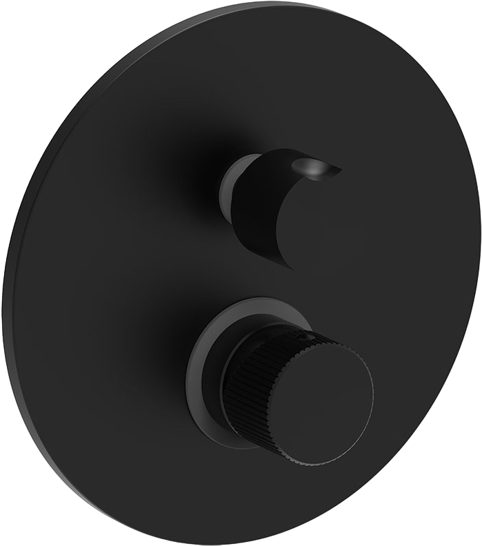 Встраиваемый смеситель для душа и ванны Paffoni JO JO019NO С ВНУТРЕННЕЙ ЧАСТЬЮ, матовый черный