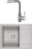 Комплект  Мойка кухонная Paulmark Weimar PM216550-GR серый + Смеситель для кухни Paulmark Kassel Ka214311-310 серый