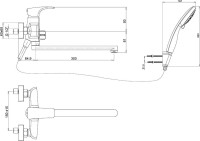 Универсальный смеситель Paini Angel ANCR112P20LMKM