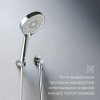 Душевая система с тропическим душем Damixa Apollo хром, скрытого монтажа, смеситель для 3 потребителей, излив, верхний душ, встраиваемый душевой комплект, гарантия 10 лет, Дания