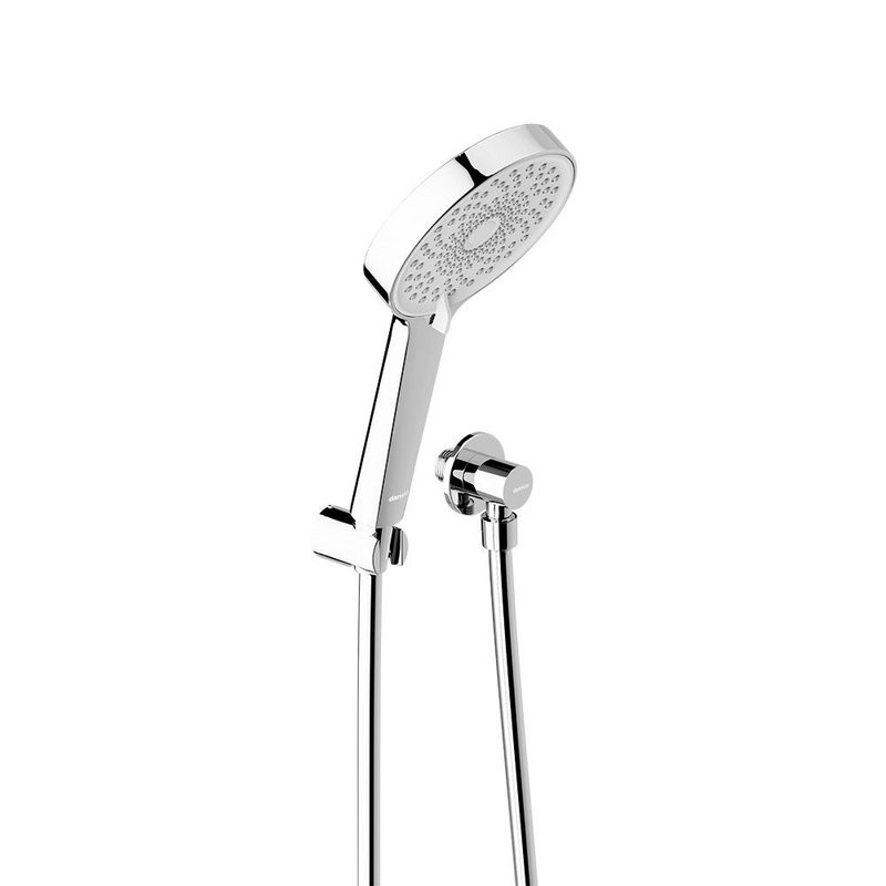 Душевая система с тропическим душем Damixa Apollo хром, скрытого монтажа, смеситель для 3 потребителей, излив, верхний душ, встраиваемый душевой комплект, гарантия 10 лет, Дания