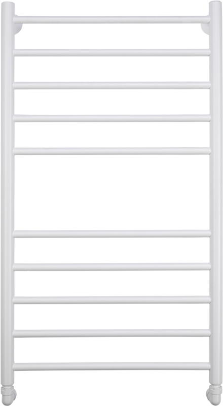 Полотенцесушитель водяной Comfysan Luce W-10 100х50 100x55 см, матовый белый, лесенка