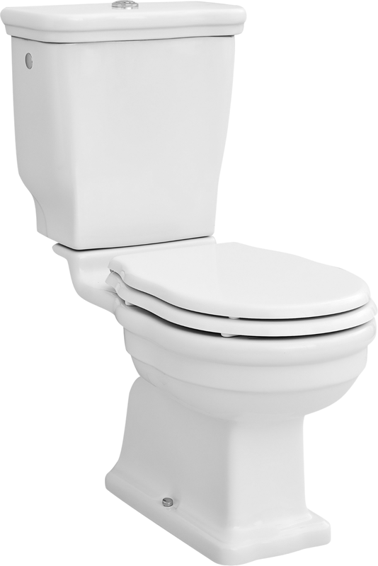 Унитаз-компакт напольный ArtCeram Hermitage HEV008 с микролифтом, фурнитура хром