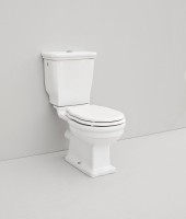 Унитаз-компакт напольный ArtCeram Hermitage HEV008 с микролифтом, фурнитура хром