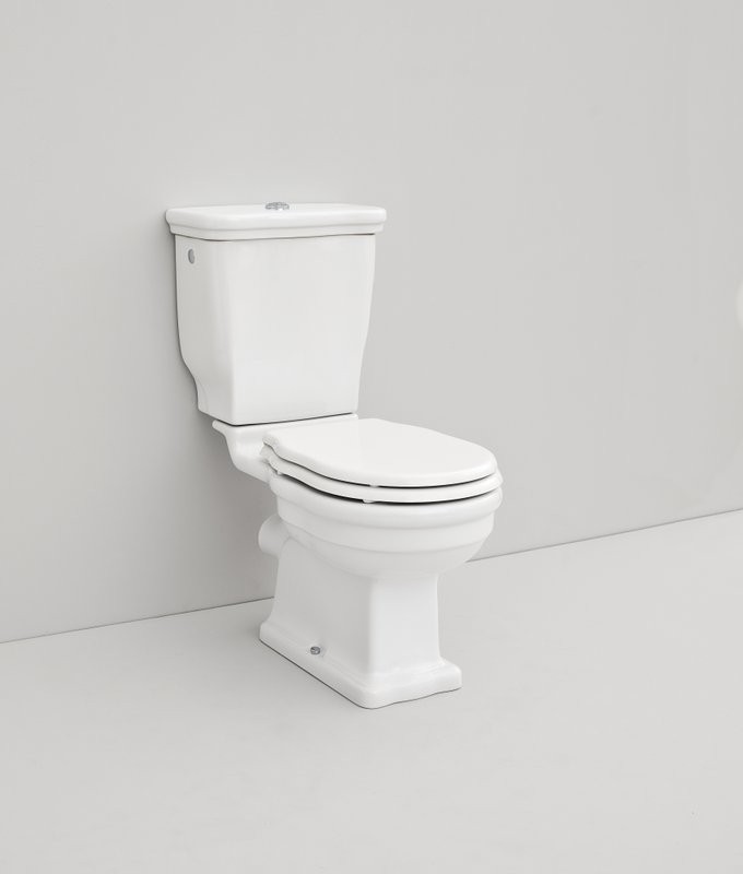 Унитаз-компакт напольный ArtCeram Hermitage HEV008 с микролифтом, фурнитура хром