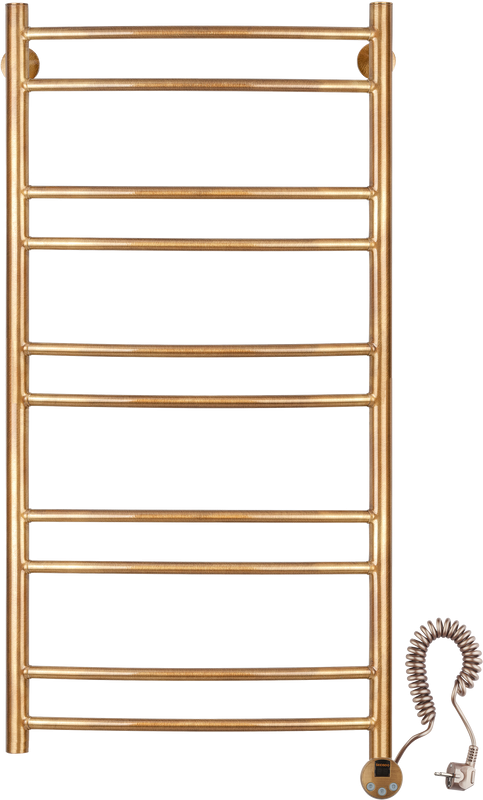Полотенцесушитель электрический Secado Милан 2 105x55 см, подключение справа, бронза, лесенка, латунь
