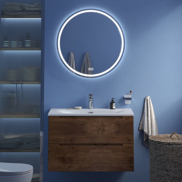 Мебель для ванной комнаты BelBagno Etna 80 rovere moro, раковина BB-8099-80