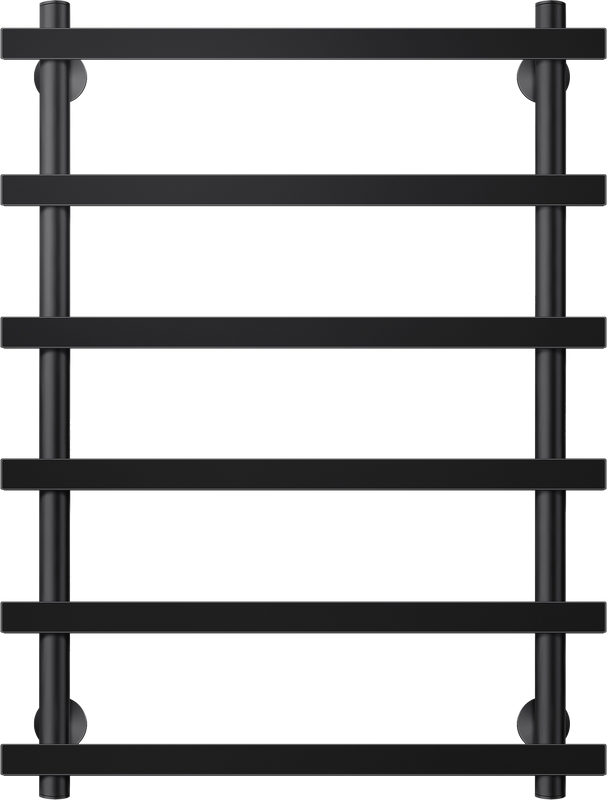 Полотенцесушитель водяной Secado Понтида 1 80x60 см, матовый черный, лесенка
