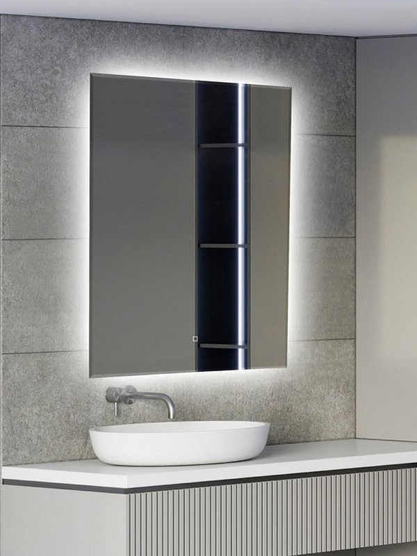 Зеркало Abber See AG6103S-0.6 60х80 см, с подсветкой