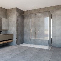 Душевой уголок Vincea Garda VSR-1G29020CL 200x90 см, профиль хром, стекло прозрачное