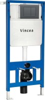 Система инсталляции для унитазов Vincea VIS-601 с кнопкой смыва VFP-001GM вороненая сталь