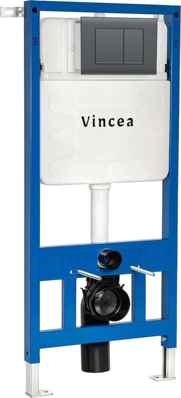 Система инсталляции для унитазов Vincea VIS-601 с кнопкой смыва VFP-001GM вороненая сталь
