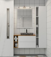 Полотенцесушитель электрический Indigo Style LSE120-10GFMRt graphite metallic