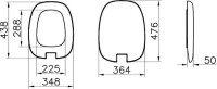 Унитаз подвесной VitrA Plural Rim-Ex 7830B483-0075 матовый черный