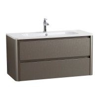 Тумба с раковиной Cezares Relax 100 сатин, раковина Cezares CZR-1000/480-LV-MR-NV