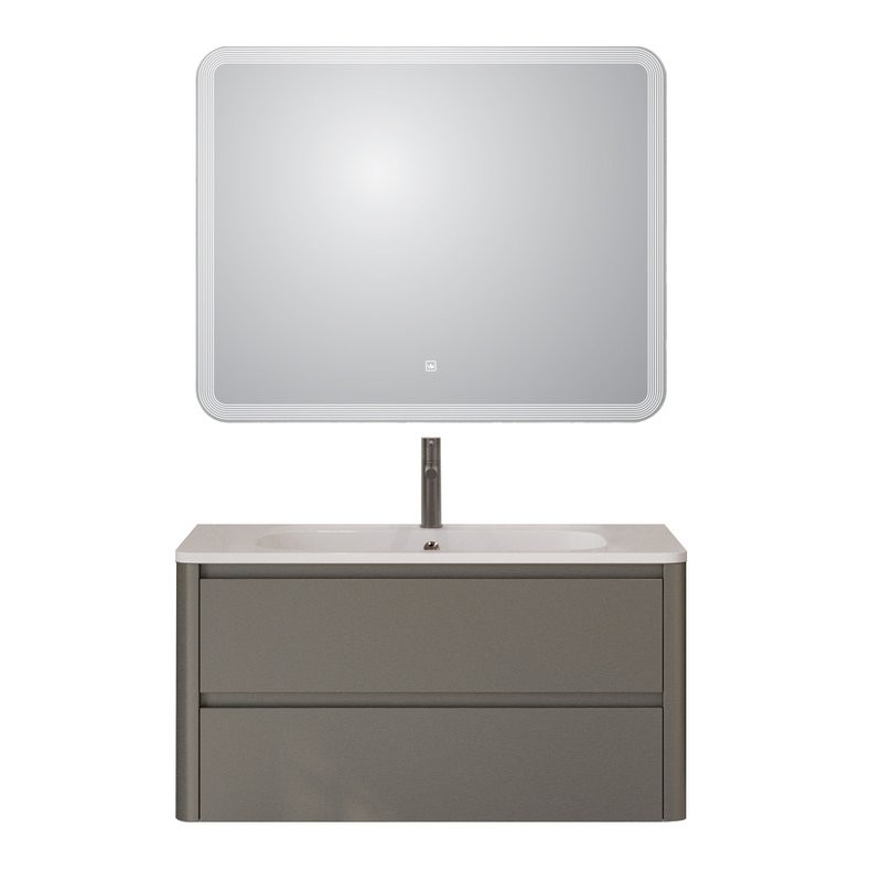 Тумба с раковиной Cezares Relax 100 сатин, раковина Cezares CZR-1000/480-LV-MR-NV