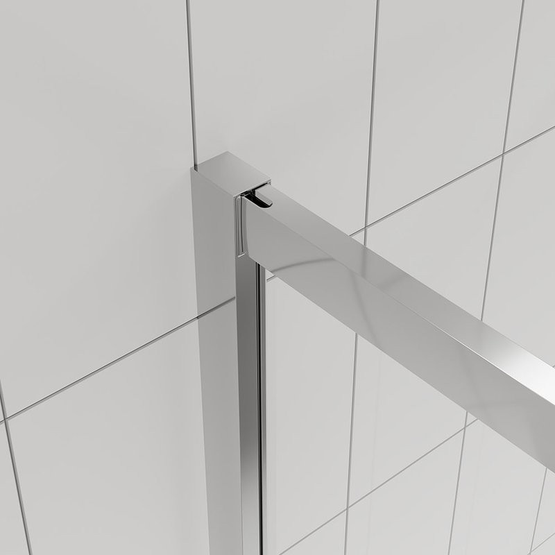 Душевой уголок Veconi Evo 300 CH 110х80 см, профиль глянцевый хром, стекло прозрачное