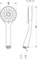 Душевая лейка Lemark LM0813C