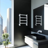 Полотенцесушитель электрический Grota Soffi K RAL9016 EL 43х60, матовый белый