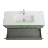 Мебель для ванной комнаты Cezares Duet 120 фисташковый софт, раковина Cezares CZR-8095-120