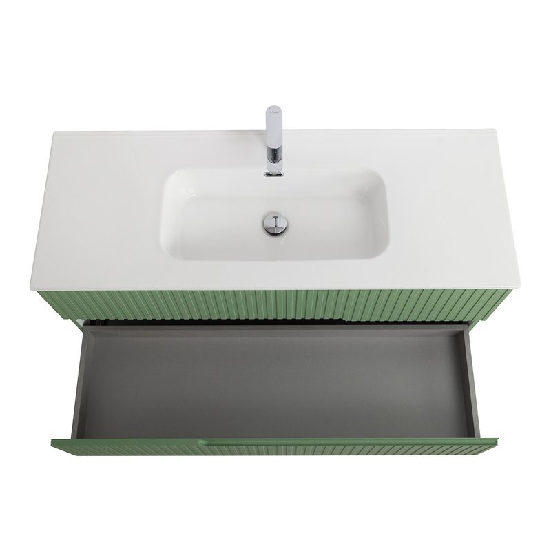 Мебель для ванной комнаты Cezares Duet 120 фисташковый софт, раковина Cezares CZR-8095-120