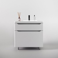 Тумба под раковину Style Line Марелла 80 напольная, антискрейтч, белая матовая