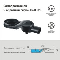 Душевой трап (лоток) Berges Wall 090157 100 см