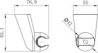 Настенный держатель Lemark LM8080C поворотный