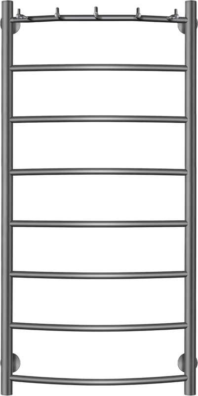 Полотенцесушитель электрический Secado Милан 1 К 100x50 см, подключение слева, графит, лесенка