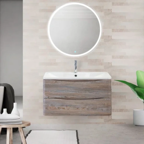 Мебель для ванной комнаты BelBagno Acqua 80 подвесная, pino scania