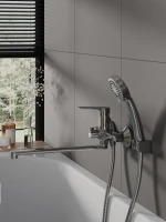 Смеситель с длинным изливом для ванны Agger Clean A2421100 Смеситель с длинным изливом для ванны Agger Clean A2421100