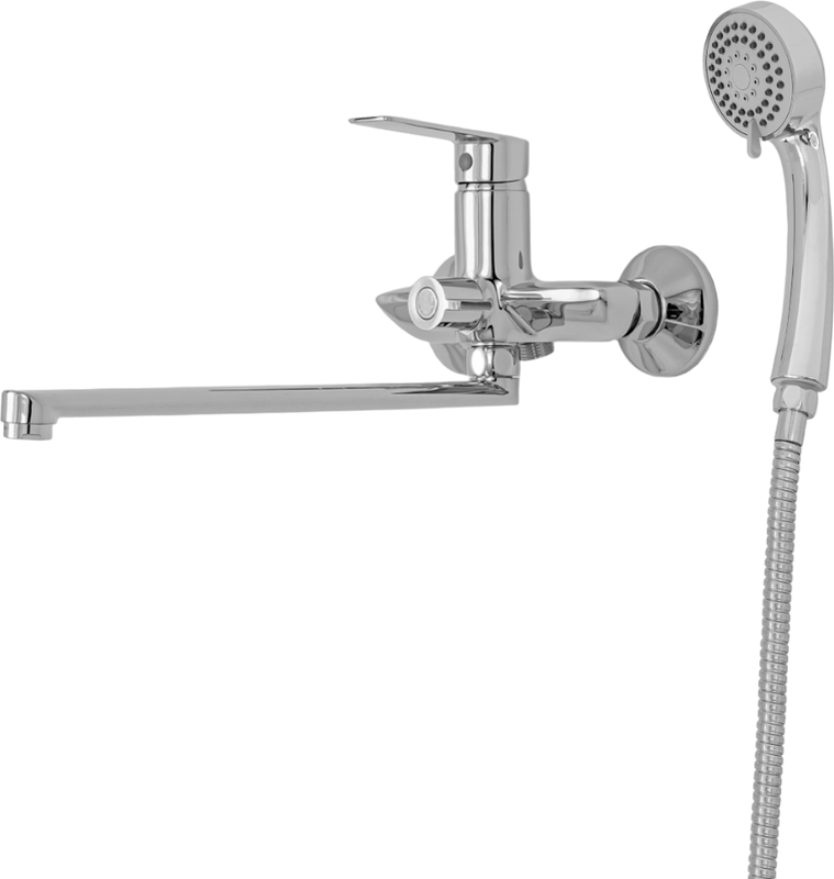 Смеситель с длинным изливом для ванны Agger Clean A2421100