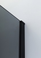 Душевой уголок Cezares Slider A 2 100/110 Grigio Nero профиль черный, стекло серое