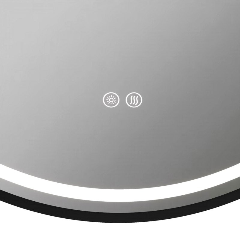 Зеркало круглое Teymi Lina Supernova T20122 D60 LED сенсор, антипар, черное