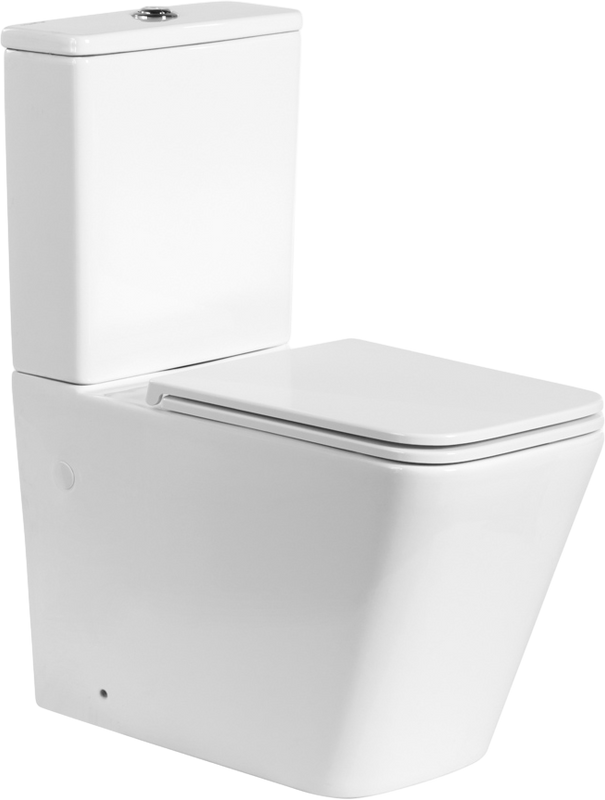 Унитаз-компакт напольный BelBagno Ardente-R BB02093CPR безободковый, крышка BB2312SC с микролифтом, бачок BB02093T