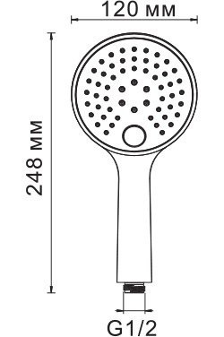 Душевая лейка Wasserkraft A060