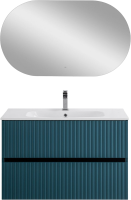 Мебель для ванной комнаты Art&Max Torino 90 подвесная, аквамарин