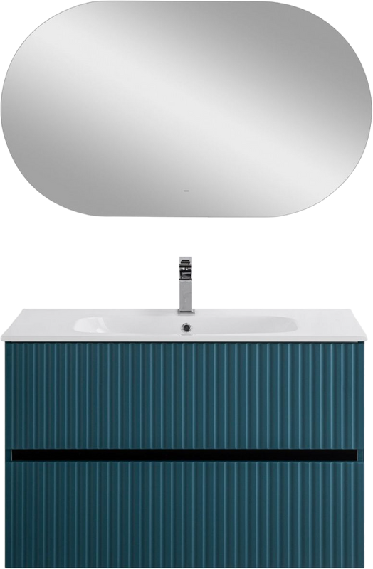 Мебель для ванной комнаты Art&Max Torino 90 подвесная, аквамарин