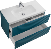 Мебель для ванной комнаты Art&Max Torino 90 подвесная, аквамарин