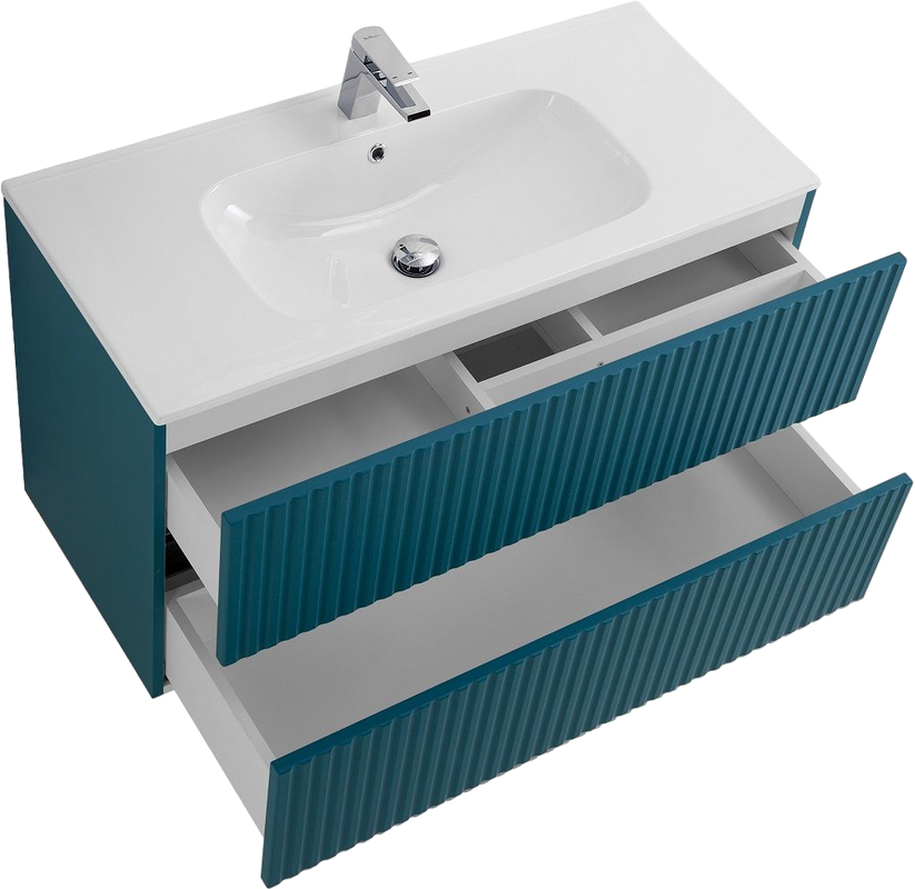 Мебель для ванной комнаты Art&Max Torino 90 подвесная, аквамарин